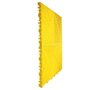 Hoement Alfombrilla Rejilla Antideslizante para Ducha con Drenaje Interconectable Resistente y Cómoda para Baño y Lavado de Autos Color Amarillo