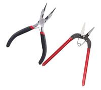 Hoement Alicates para Joyería Mini Tamaño de Metal Fáciles de Llevar para Manualidades DIY y Artesanía, Herramienta Perforadora de Arte Artesanal 1 Set