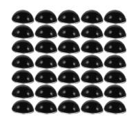Hoement Almohadillas Nasales Autoadhesivas Antideslizantes de Silicona para Gafas Tamaño Grande Redondo Color Negro 50 Pares para Puente de Gafas Reemplazo Cómodo y Duradero