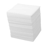 Hoement Almohadillas quitamaquillaje de tela no tejida, 100 unidades, 10 × 10 cm, almohadillas de limpieza desechables para cara y manos, hogar y viajes