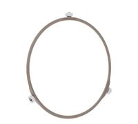 Hoement Anillo Soporte Plato Giratorio Microondas Diámetro 22,2 Cm 15 Ruedas, Accesorio Cocina para Horno Microondas, Repuesto Base Estable para Platos Giratorios de Vidrio