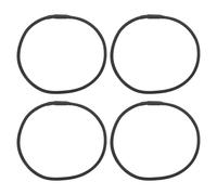 Hoement Anillos de Goma para Soporte Antivibratorio de Micrófono, Bandas Elásticas Negras de 4,5 Cm, 4 Piezas, Accesorios para Montaje Amortiguador en Estudio de Grabación