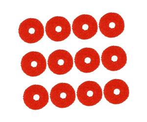 Hoement Arandelas De Fieltro Para Piano 90 Unidades Rojas, Accesorios Para Afinar Pianos, Anillos Pequeños Resistentes Al Desgaste Para Teclado Musical, Reducción De Ruido y Nivelación