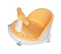 Hoement Asiento de Baño Antideslizante para Bebés 6-12 Años, Silla Ergonómica Portátil de Plástico, Soporte para Bañera y Ducha Diseño Cómodo para Bebés y Niños Pequeños
