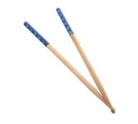 Hoement Baquetas de Madera Natural con Agarre Antideslizante para Profesionales para Práctica y Rendimiento Kits de Batería