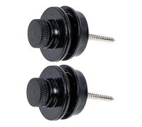 Hoement Bloqueo Seguro Para Correa De Guitarra Eléctrica, Clavo Para Correa Negro, Juego De 2 Piezas, Cierre Antideslizante Compatible Guitarras y Bajos, Accesorio Esencial Para Músicos