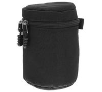 Hoement Bolsa para Lentes De Cámara Portátil a Prueba De Golpes para Fotógrafos Profesionales, Tamaño Mediano 8.5-13 Cm, Resistente Al Agua, Material Acolchado, Uso Diario y Viajes, Color Negro