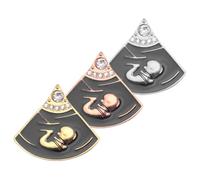 Hoement Broche de Aleación Diseño de Embrión de Ñiño, Juego de 3 Piezas, Pin de Solapa Decorativo para Ropa, Mochila y Accesorios, Obsequio Adecuado para Enfermeras y Uso Diario
