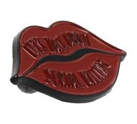 Hoement Broche de Solapa Decorativo Forma de Labios Rojos Pin para Ropa y Bufandas Accesorio Metálico Vintage para Mujer Alfiler Elegante y Único