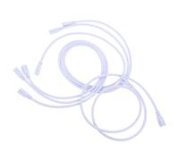 Hoement Cable de Conexión T5/T8 para Tubo LED Integrado 4 Piezas Doble Extremo 3 Pines 1 Metro Accesorios Eléctricos para Lámparas Fluorescentes y Señalización Iluminada