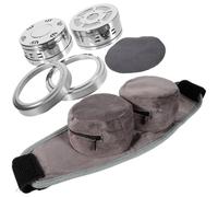 Hoement Caja de Moxibustión Portátil para Moxa Resistente al Desgaste Cinturón Ajustable, Acero Aislamiento Térmico, Uso Doméstico para Alivio de Cuello, Rodilla y Espalda, Accesorio
