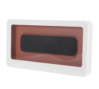 Hoement Caja para teléfono de Pared en plástico con Soporte para Ducha sin Necesidad de Taladro, Apto para Ver películas en el baño