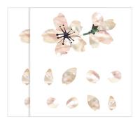 Hoement Calcomanías Autoadhesivas para Diapasón de Guitarra Diseño Único de Sakura, Material Pvc Fácil de Quitar, Paquete de 2 Piezas para Decoración y Complemento Musical