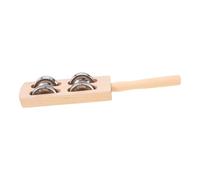 Hoement Campana De Mano De Madera Para Instrumento De Percusión Educativo Para Desarrollo Motor y Coordinación Jardín De Infantes