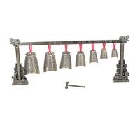 Hoement Campanas Chinas Antiguas de Bronce Retro, Instrumento de Percusión Capa Mazo, Adorno Vintage para Decoración de Escritorio, Obsequio para Festival, Campanas Artesanales