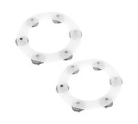 Hoement Campanas De Aro Hi-hat 2pcs Accesorio De Platillo Pandereta De Batería Anillo De Platillo Para Jazz Batería Suaves Resistentes