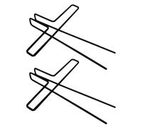 Hoement Clips Metálicos para Partituras 2 Unidades Abrazaderas Negras para Libros de Música Tamaño Mediano Bordes Lisos Accesorios para Instrumentos Musicales Sujetar Páginas