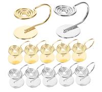 Hoement Clips para Pendientes sin Perforar Set de 12 Adaptadores Forma de U Accesorios de Joyería para Manualidades Convertidor de Pendientes Perforados a Clip para Mujer