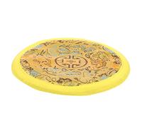Hoement Cojín Para Cuenco Tibetano Hecho a Mano, Tapete De Tela Amarillo De 10 Cm Para Instrumentos Rituales Budistas, Almohadilla Práctica Para Cuencos Sonoros y Accesorios De Meditación