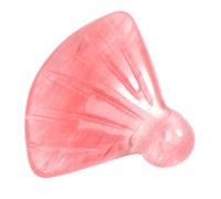 Hoement Colgante Pieza Única Forma de Abanico Retro de Jade Rojo Natural Grabado a Mano, Accesorio para Collar y Pulsera DIY para Joyería Artesanal
