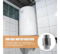 Hoement Conector de Ventilación Inoxidable para Calentador Gas Anti-retorno Diseño Práctico y Duradero Compatible con Múltiples Modelos Mejora Eficiencia Térmica