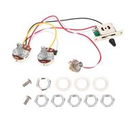 Hoement Conjunto de Circuito Potenciómetro 500k para Guitarra Eléctrica y Interruptor de 5 Vías, Placa de Filamento y Componentes Electrónicos para Instalación Sencilla