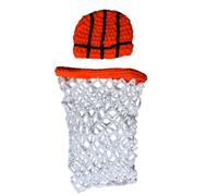 Hoement Conjunto Gorra de Baloncesto para Fotografía de Recién Nacido Tejido en Algodón para Sesión de Fotos y Disfraces Adorables