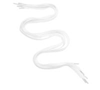 Hoement Cordones Planos para Calzado Deportivo Blancos de 8mm, Resistentes y Multipropósito, Paquete de 6 Unidades, Ideales para Zapatillas de Deporte y Uso Casual