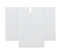Hoement Cuaderno de Gráficos de Papel Cuadriculado Blanco para Matemáticas Coordenadas Xy, 3 Piezas, Adecuado para Tareas Escolares y Estudio Independiente en Casa o Aula