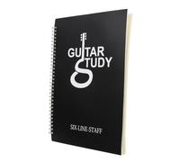 Hoement Cuaderno de Partituras A4 para Guitarristas Libro de Música Portátil Páginas para Seis Líneas y Acordes Papel Resistente a Tinta Cuaderno de Música de Bobina Adecuado para