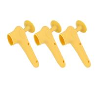 Hoement Cubierta de Manija de Puerta de Silicona Ventosa 3 Piezas Color Amarillo para Protección en Hogar y Oficina, Fácil Instalación sin Herramientas, Suave y Cómoda al Tacto