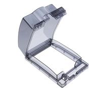 Hoement Cubierta Protectora para Interruptor de Pared 86 Tipo Diseño Elevado y Adhesivo Color Negro para Protección en Baño y Cocina contra Salpicaduras y Sobretensiones