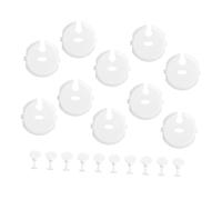 Hoement Cubiertas De Enchufes Para Bebés y Niños Pequeños Protección Segura 20 Piezas Abs Blanco Hogar Seguro Prevención De Accidentes Niños y Mascotas