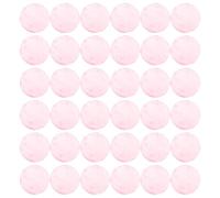 Hoement Cuentas Redondas de Conchas de Mejillón 100 Piezas Rosa 5 CM para Pendientes Campanillas de Viento y Lámparas Doble Agujero