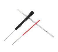 Hoement Destornilladores Planos de Doble Punta y Pasador de Lengüeta 3 Piezas para Reparación de Instrumentos de Viento de Madera, Kit Completo para Flauta, Clarinete y Saxofón en