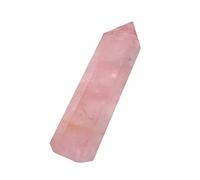 Hoement Disposición de Piedra de Cristal Rosa Natural Hexagonal 6-7 Cm Pulido Lisa para Decoración de Mesa Feng Shui y Adorno del Hogar en Terapias Alternativas