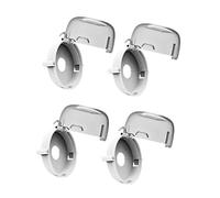 Hoement Eléctrico Niños 4 Piezas De Gas Cubierta Interruptor Protector De La Cubierta De La Estufa Cubierta Transparente De La De La Estufa Protector De La De Quemadores De Estufa