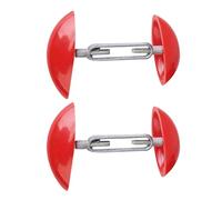 Hoement Ensanchador de Zapatos un Par de Aluminio Color Rojo Ajustable Diseño Portátil y Alivio de Dolor para Tacones Altos de Mujer