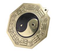 Hoement Espejo Bagua de Cobre, Adorno Chino de Pared Orificio