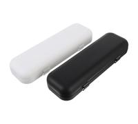 Hoement Estuche de para Cepillos de Dientes Eléctricos de Plástico Mantiene el Cepillo 2piezas, Portátil Negro, Mantiene el Cepillo Adecuado para Viajar y Actividades al Aire Libre