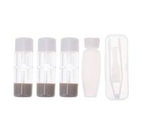 Hoement Estuche para Lentes de Contacto Juego de 3 Piezas de Plástico Transparente Pequeño y Ligero con Soporte de Almacenamiento Adecuado para Trabajo y Clase