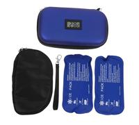 Hoement Estuche Refrigerador Portátil para Insulina con Pantalla Digital de Temperatura Bolsa Térmica Eva Ligera con 1 Bolsa Interior Organizador Compacto Adecuado para Viajes
