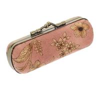 Hoement Estuche Retro de lápiz Labial con Espejo, Cubierta de lápiz Labial para Bolso, Organizador de labiales para Mujer, Almacenamiento cosmético Compacto, Regalo de cumpleaños