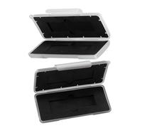 Hoement Estuche Rígido de Transporte para 2 Discos Duros SSD Cierre Seguro, Protección contra Humedad, Material Plástico y Espuma, Adecuado para Almacenamiento Portátil