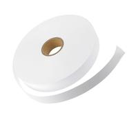 Hoement Etiquetas Adhesivas Impermeables para Prendas Textiles en Blanco, Rollo de 1, Material No Tejido Duradero Diseño Simple para Marcar Ropa y Cuidado