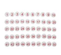 Hoement Etiquetas en Seguimiento Digital Organizado Numeradas de Plástico Abs Redondas 50 Eliminan Confusión para Guardarropas y Restaurantes