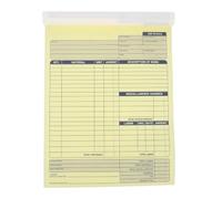 Hoement Formularios de Órdenes de Trabajo sin Carbono para Negocios Pequeños Papel Autocopiativo y Duplicación Fácil, Adecuado para Gestión de Recibos
