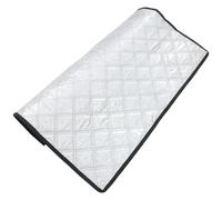 Hoement Funda para Congelador Parasol de Aluminio Plata, Cubierta Aislante para Frigorífico Exterior, Fácil Instalación y Alta Reflexión Solar para Balcones al Aire Libre