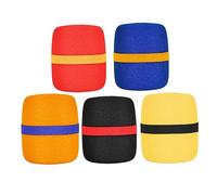 Hoement Funda Protectora de Esponja para Micrófono Alta Adaptabilidad y Reducción de Ruido de Viento Color Aleatorio 5 Piezas Adecuado para Grabaciones y Entrevistas