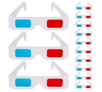 Hoement Gafas de Cartón 3D Anaglifo Rojo y Cian 200 Unidades Lentes de Papel para Cine Juegos y Películas Visualización Estereoscópica Ligera para Entretenimiento y Educación